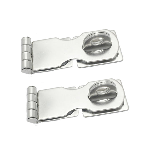 Boat Door Locks Padlock Hasp Stainless Steel Safety Cabinet Latches Marine Hardware Accessories, Heavy Duty,2Pcs