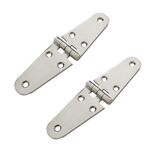 Boat Strap Hinges for Marine Grade RV Skylight Locker Hatch and Door, Top Mount 7-1/8" x 1-5/8"