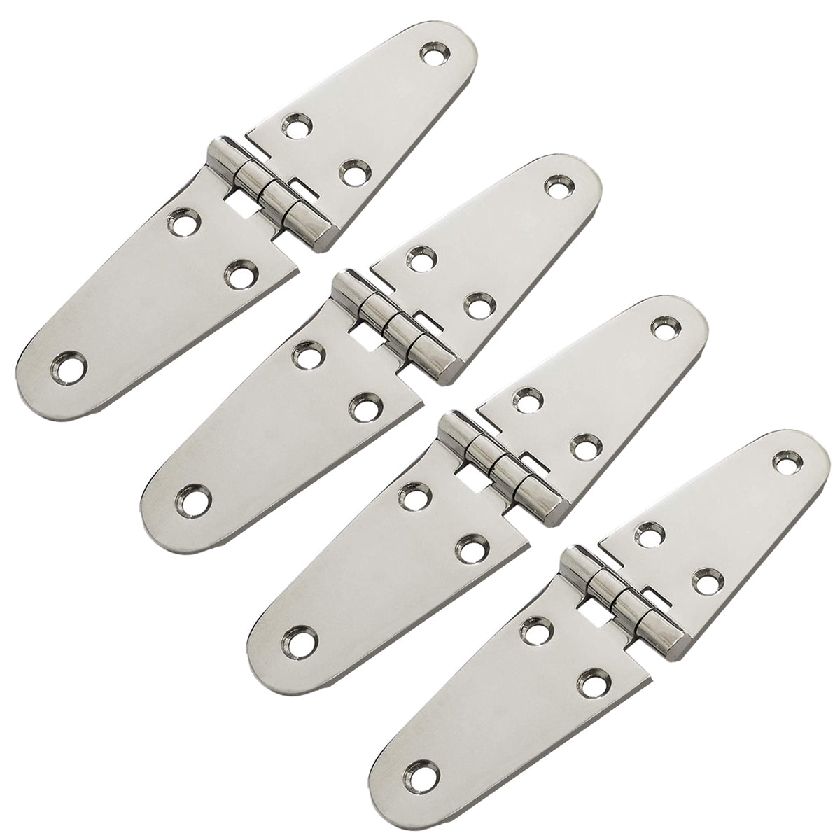 Boat Strap Hinges for Marine Grade RV Skylight Locker Hatch and Door, Top Mount 7-1/8" x 1-5/8"