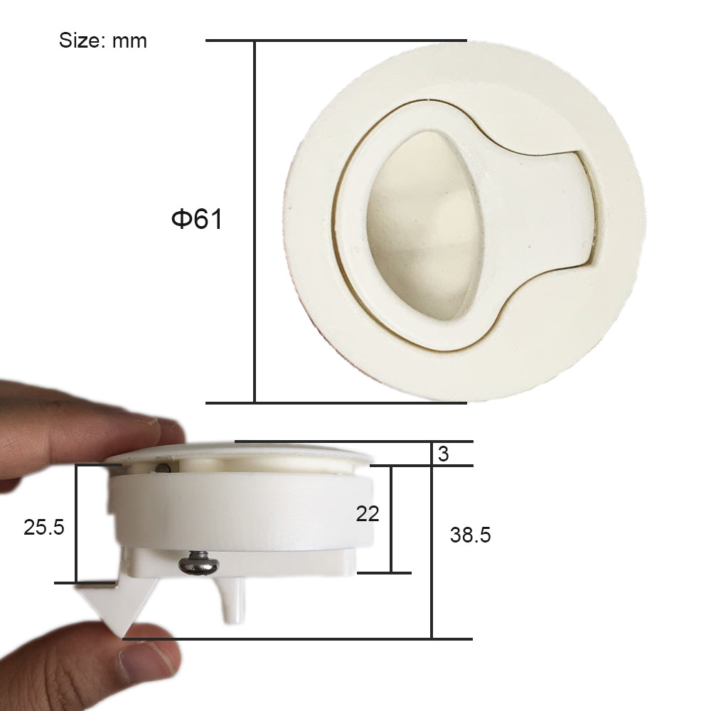 Boat Slam Hatch Flush Pull Latch Deck Cabin Hatch Flush Door Hardware, 2¡°