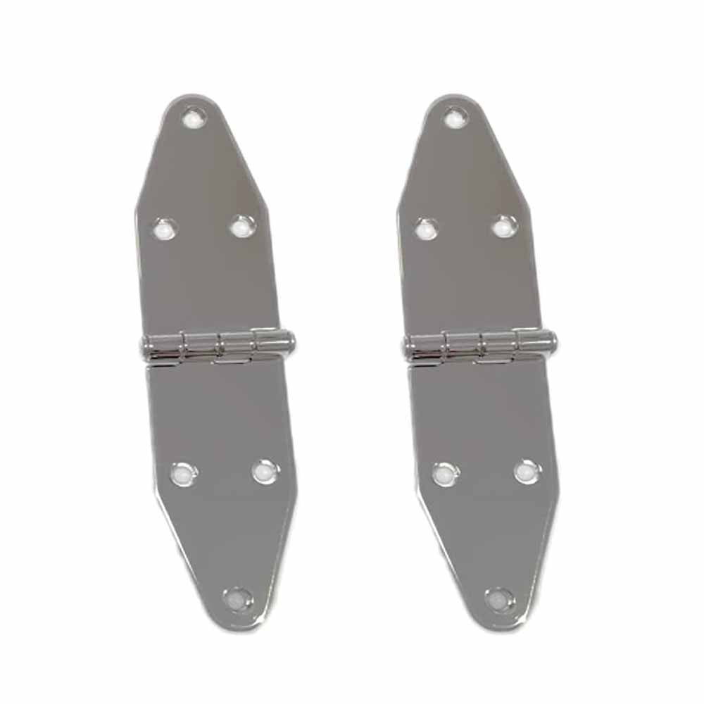 Boat Strap Hinges for Marine Grade RV Skylight Locker Hatch and Door, Top Mount 7-1/8" x 1-5/8"