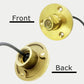 Boat Brass Drain Plug LED Light with Base Bronze Garboard for 1 Inch Hole, Marine Yacht Fishing Accessory
