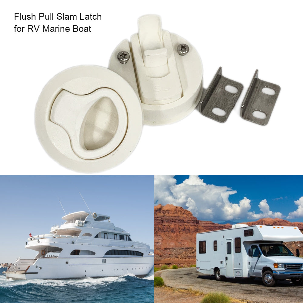 Boat Slam Hatch Flush Pull Latch Deck Cabin Hatch Flush Door Hardware, 2¡°