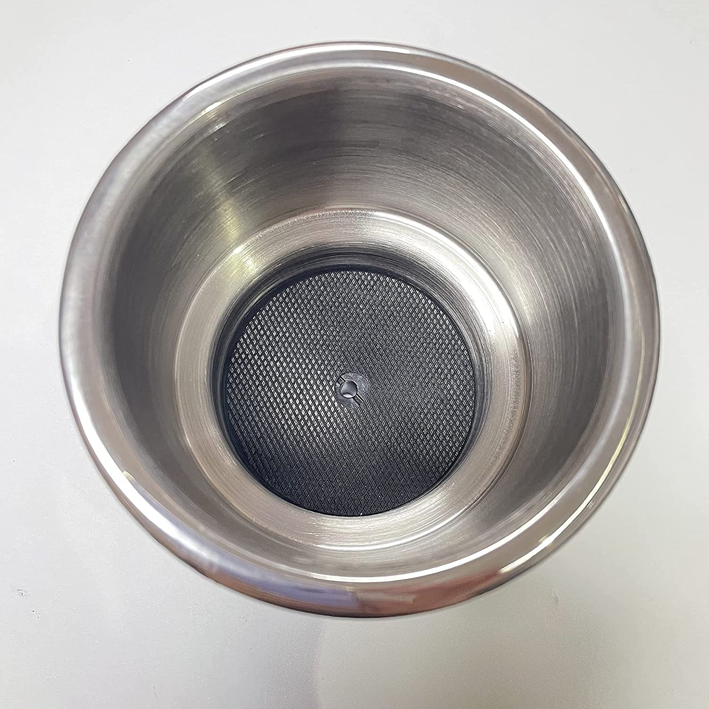 Marine RV Camper Boat Stainless Steel Cup Holder Drink Mount with Drain, OD: 4 1/4" OD, Height 4", ID 3 1/2", 4 Pcs