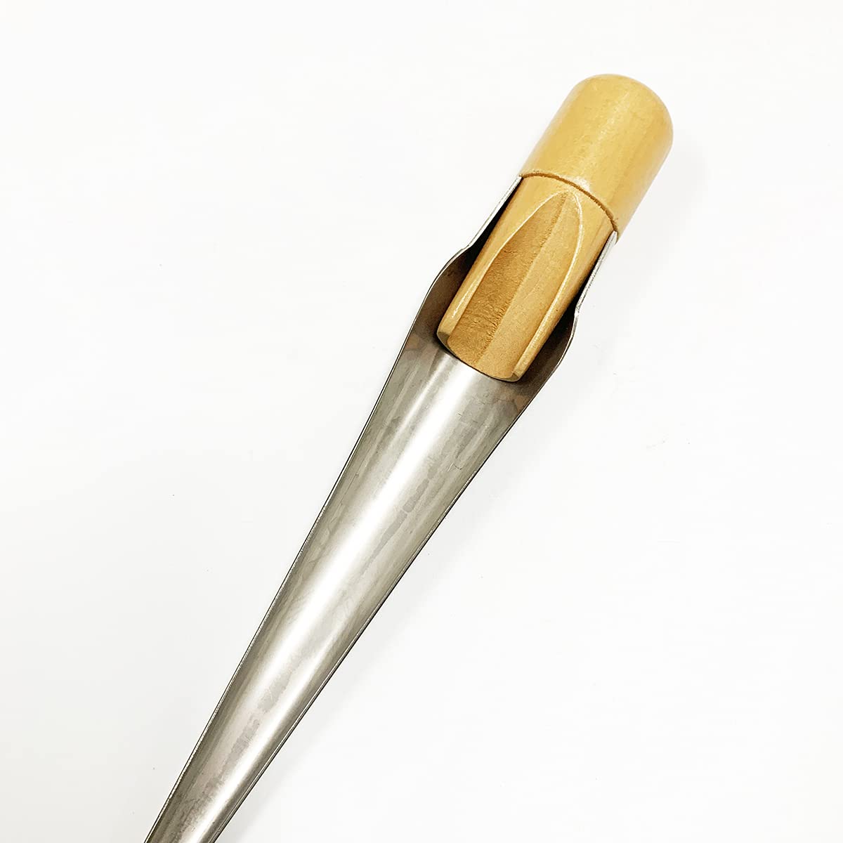 Marine Rope Splicing Spike FID with Wood Handle, Swedish Style, 304 Stainless Steel