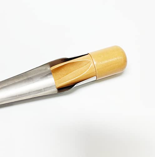 Marine Rope Splicing Spike FID with Wood Handle, Swedish Style, 304 Stainless Steel, Small 1/8" to 1/2", 1 PCS